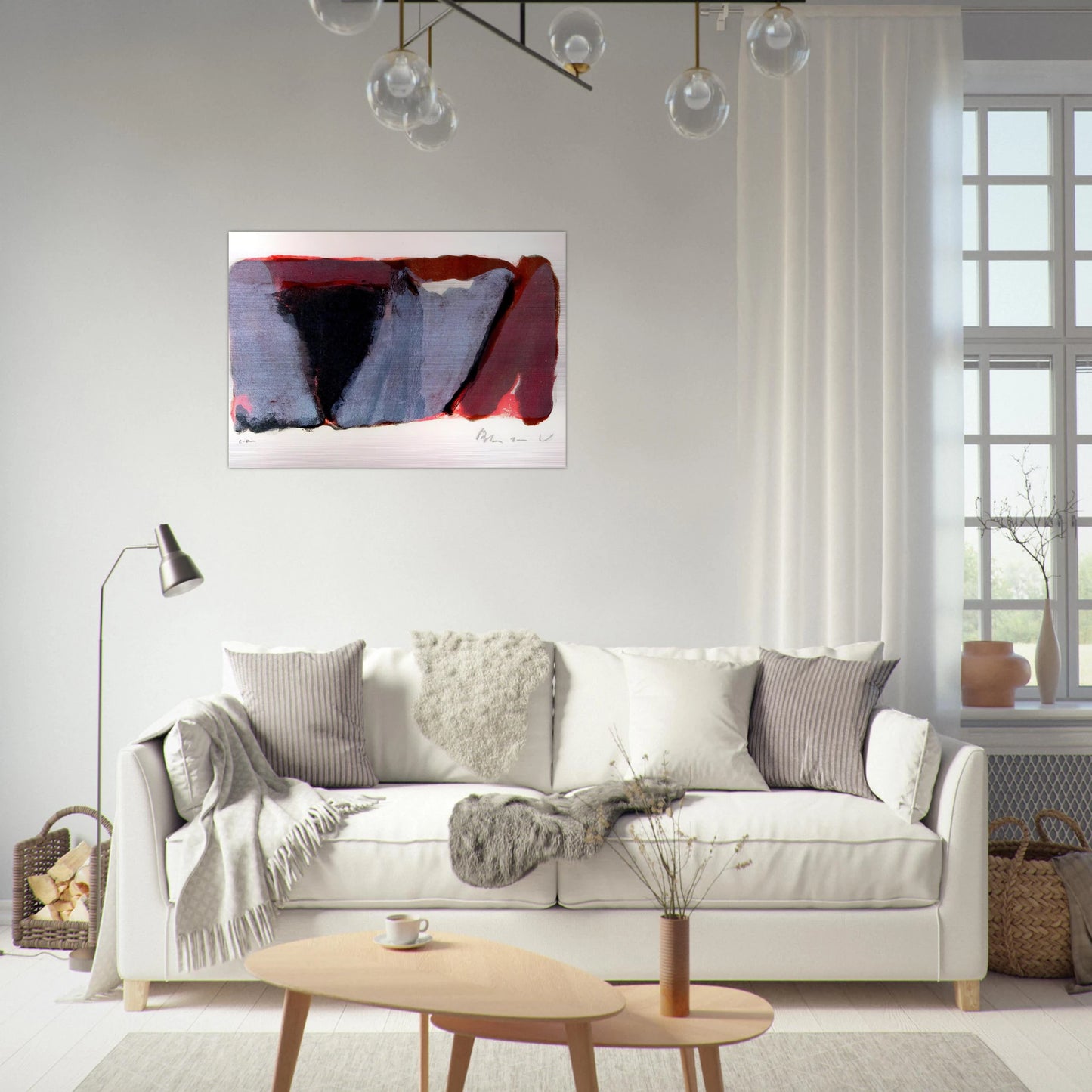 Untitled - 1979 - Bram van Velde Brushed Aluminum Print - 70x100 cm / 28x40 inches | Bram van Velde Aluminum Print | Bram van Velde Prints