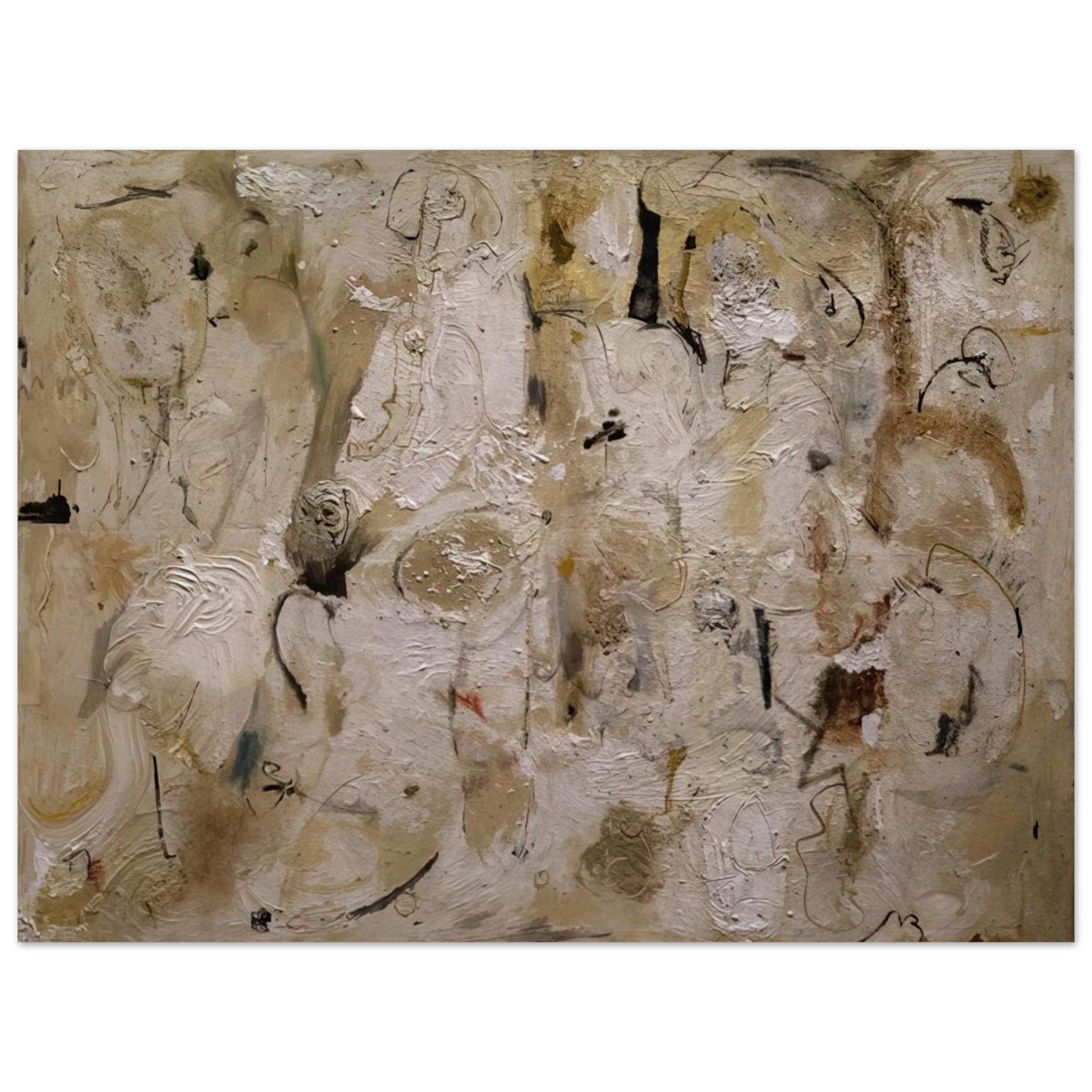 Helen Frankenthaler - Painted on 21st Street - 1951 Wall art - 30x45 cm / 12x18 inches - Premium Wooden Framed Poster With Fine Art Paper-canvas - White frame