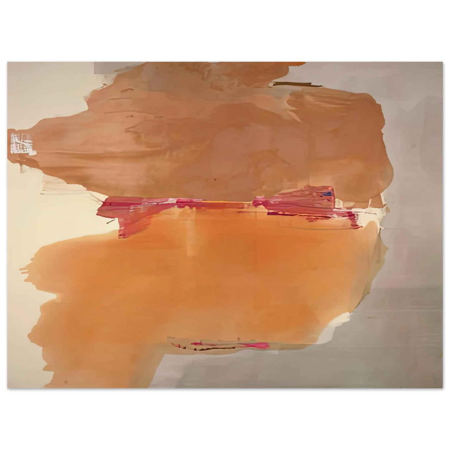 Helen Frankenthaler - Sphinx, 1976- Wall Art - 60x80 cm / 24x32 inches - Premium Wooden Framed Poster With Fine Art Paper-canvas - White frame