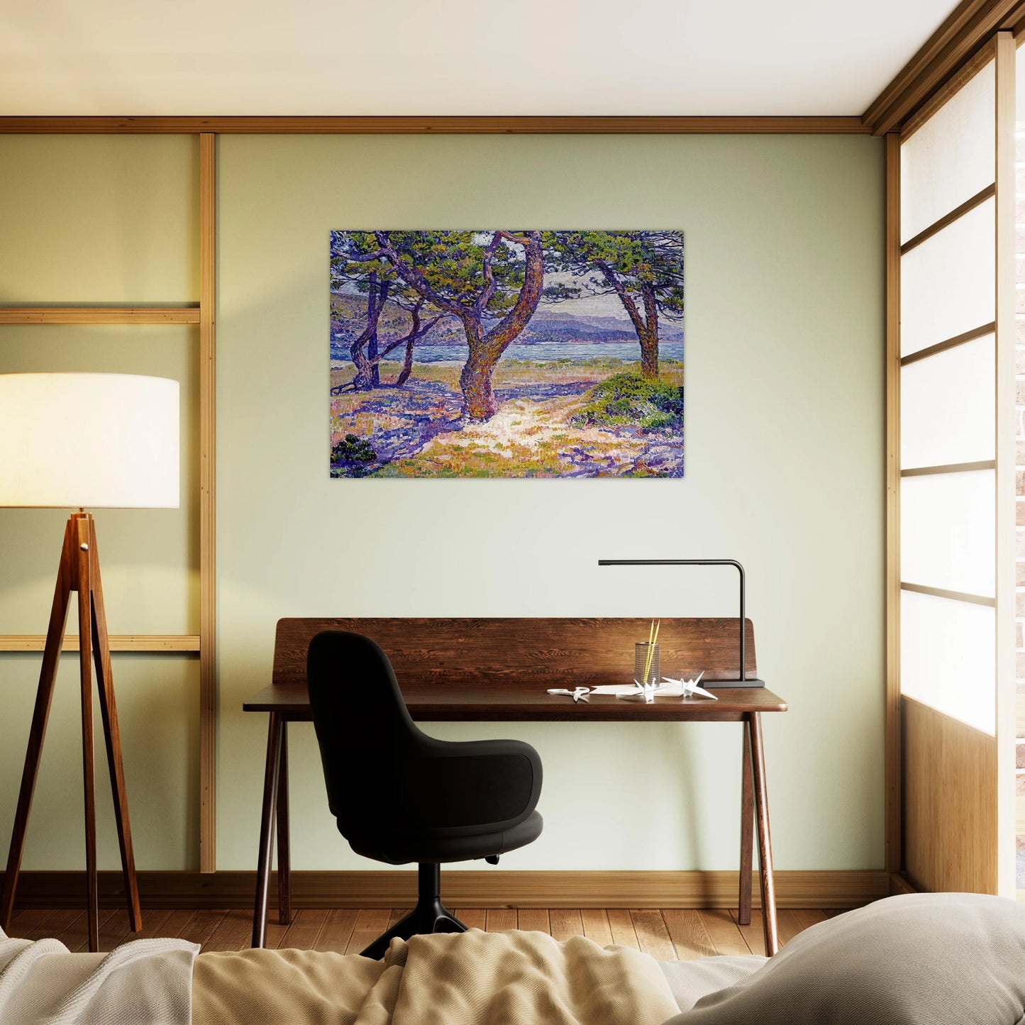 IL MEDITERRANEO PRESSO LE LAVANDOU - Theo van Rysselberghe Brushed Aluminum Print - 70x100 cm / 28x40 inches | Theo van Rysselberghe Aluminum Print | Theo van Rysselberghe Prints