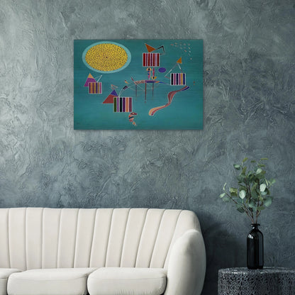 INTIME MESSAGE 1942 - Wassily Kandinsky Brushed Aluminum Print - 70x100 cm / 28x40 inches | Wassily Kandinsky Aluminum Print | Wassily Kandinsky Prints