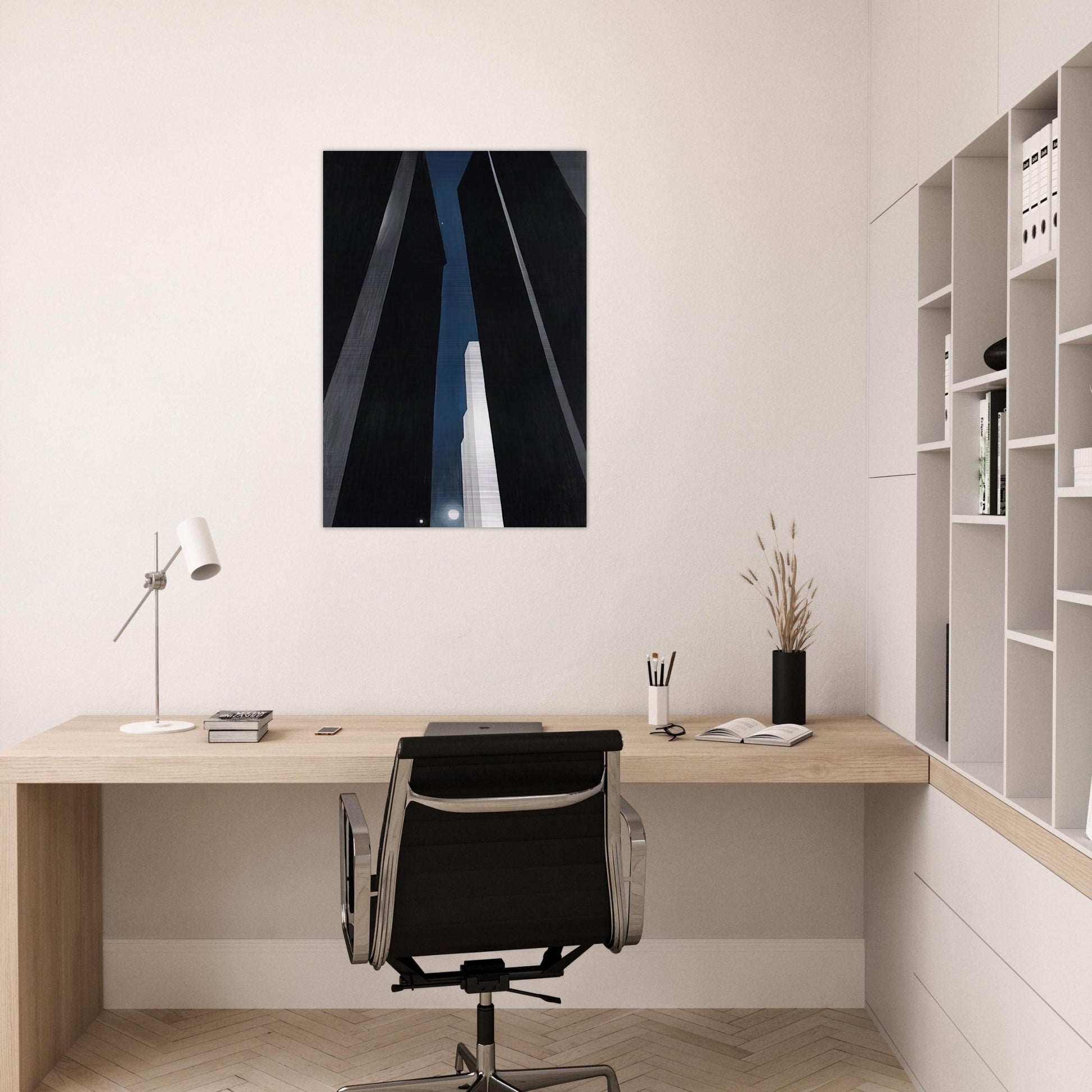 City Night - Georgia O'Keeffe Brushed Aluminum Print - 70x100 cm / 28x40 inches | Georgia O'Keeffe Aluminum Print | Georgia O'Keeffe Prints