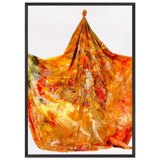 Mars at Angles - Sam Gilliam 70x100 cm / 28x40 inches Framed Art Print – Black Wooden Frame