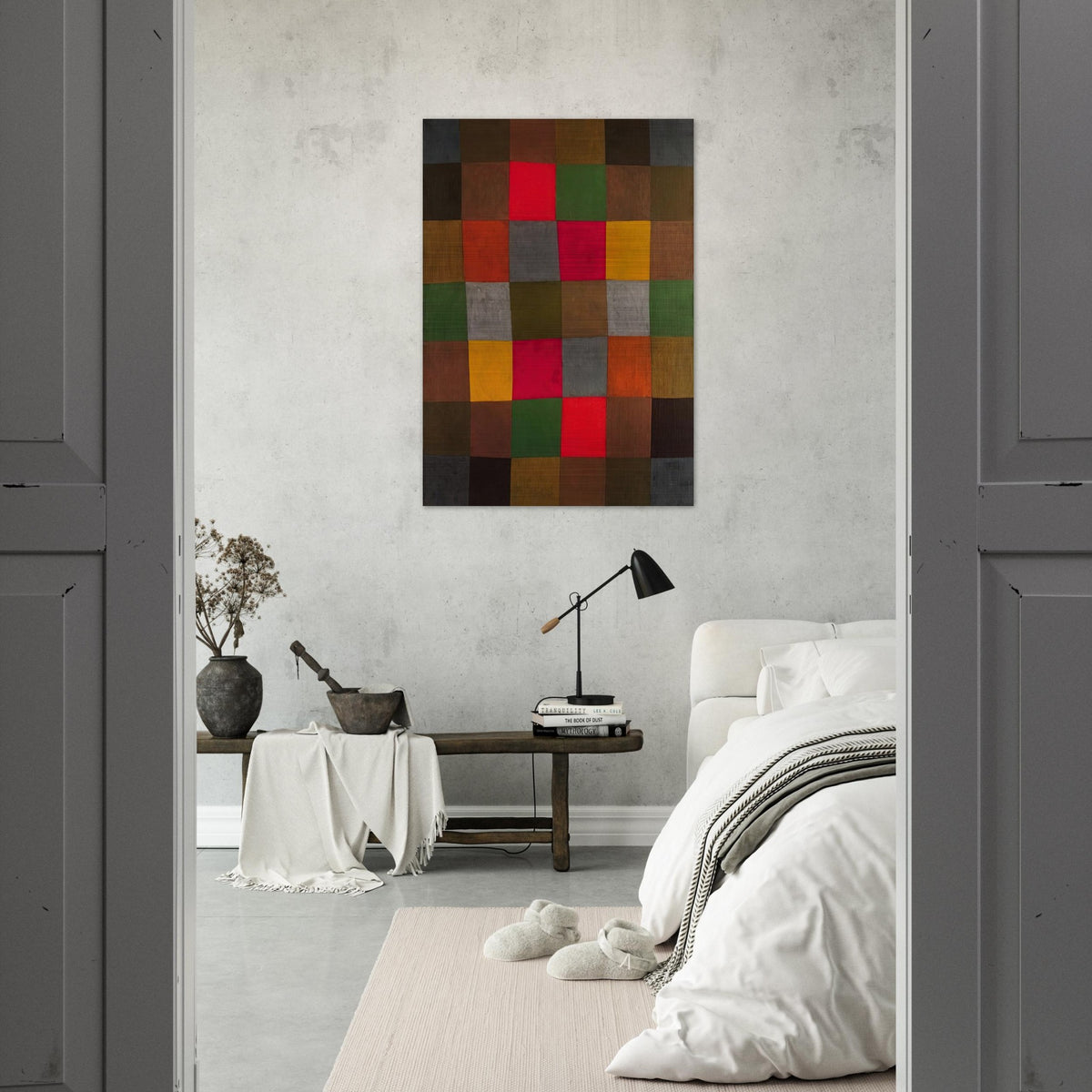 NEW HARMONY 1936 - Paul Klee Brushed Aluminum Print - 70x100 cm / 28x40 inches | Paul Klee Aluminum Print | Paul Klee Prints