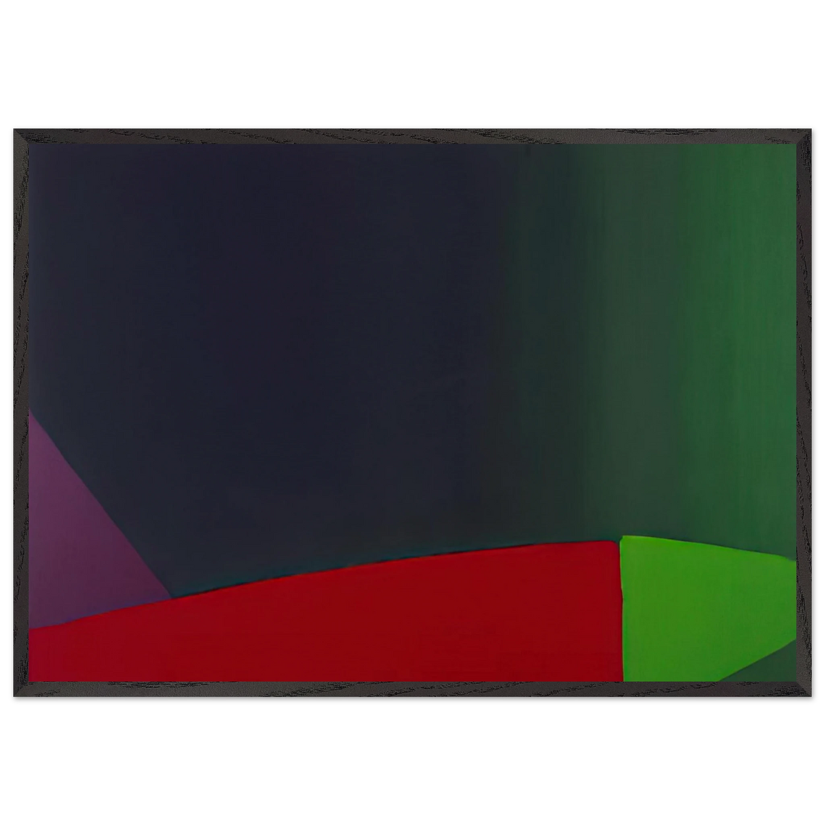6366 - 1966 - John Hoyland 70x100 cm / 28x40 inches Framed Art Print – Black Wooden Frame
