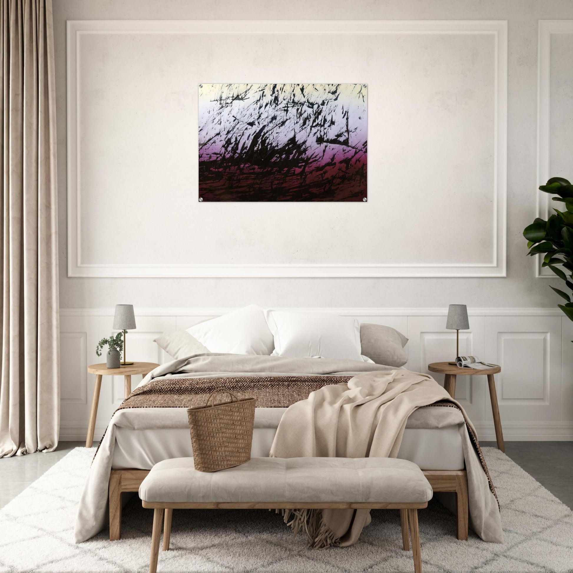 Untitled T1982-H12 - 1982 - Hans Hartung Acrylic Print - 70x100 cm / 28x40″ inches