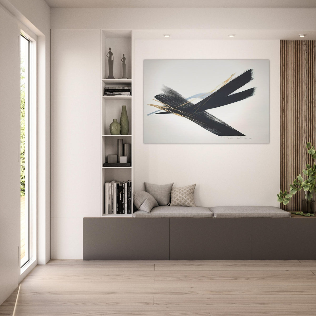 Arrived Wind - 2001 - Toko Shinoda Art Prints - 100x150 cm / 40x60″ inches | Toko Shinoda Poster | Toko Shinoda Prints
