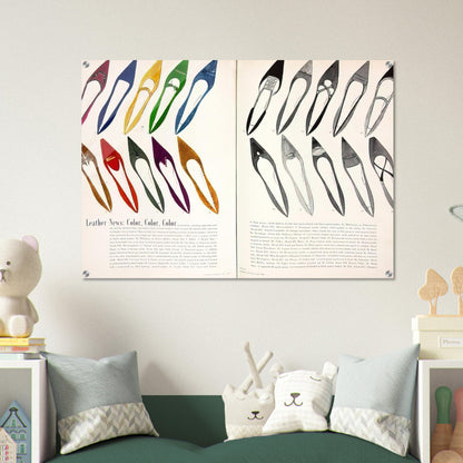 Shoe Advertisement for I.Miller  Harper's Bazzar  - Andy Warhol Acrylic Print - 70x100 cm / 28x40″ inches