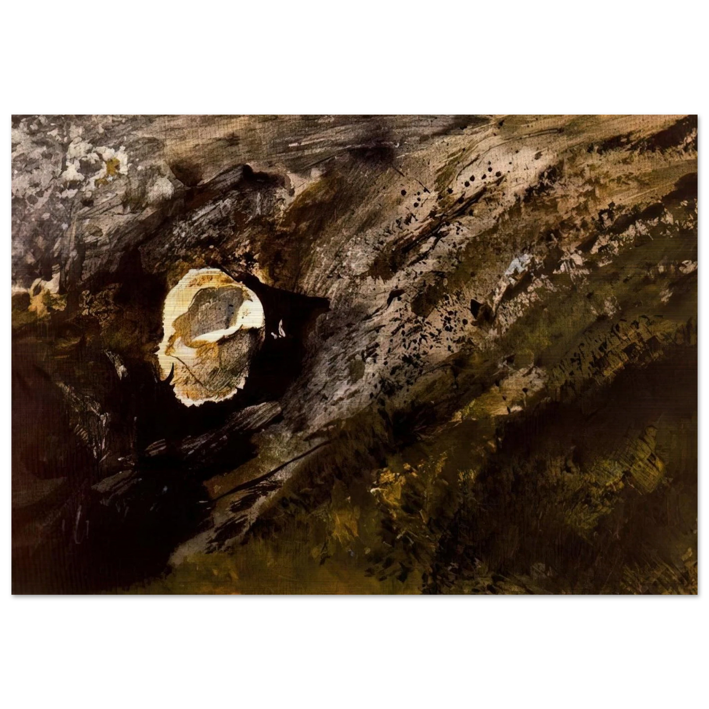 INLAND SHELL - Andrew Wyeth Brushed Aluminum Print - 70x100 cm / 28x40 inches | Andrew Wyeth Aluminum Print | Andrew Wyeth Prints
