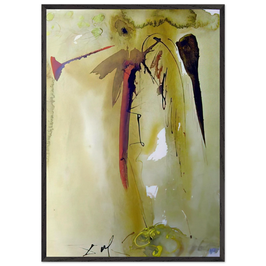 VOX CLAMANTIS 1967 - Salvador Dali 70x100 cm / 28x40 inches Framed Art Print – Black Wooden Frame