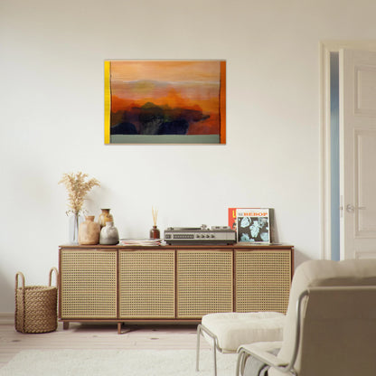 Valley of Stone - 1989 - Ronnie Landfield Brushed Aluminum Print - 70x100 cm / 28x40 inches | Ronnie Landfield Aluminum Print | Ronnie Landfield Prints