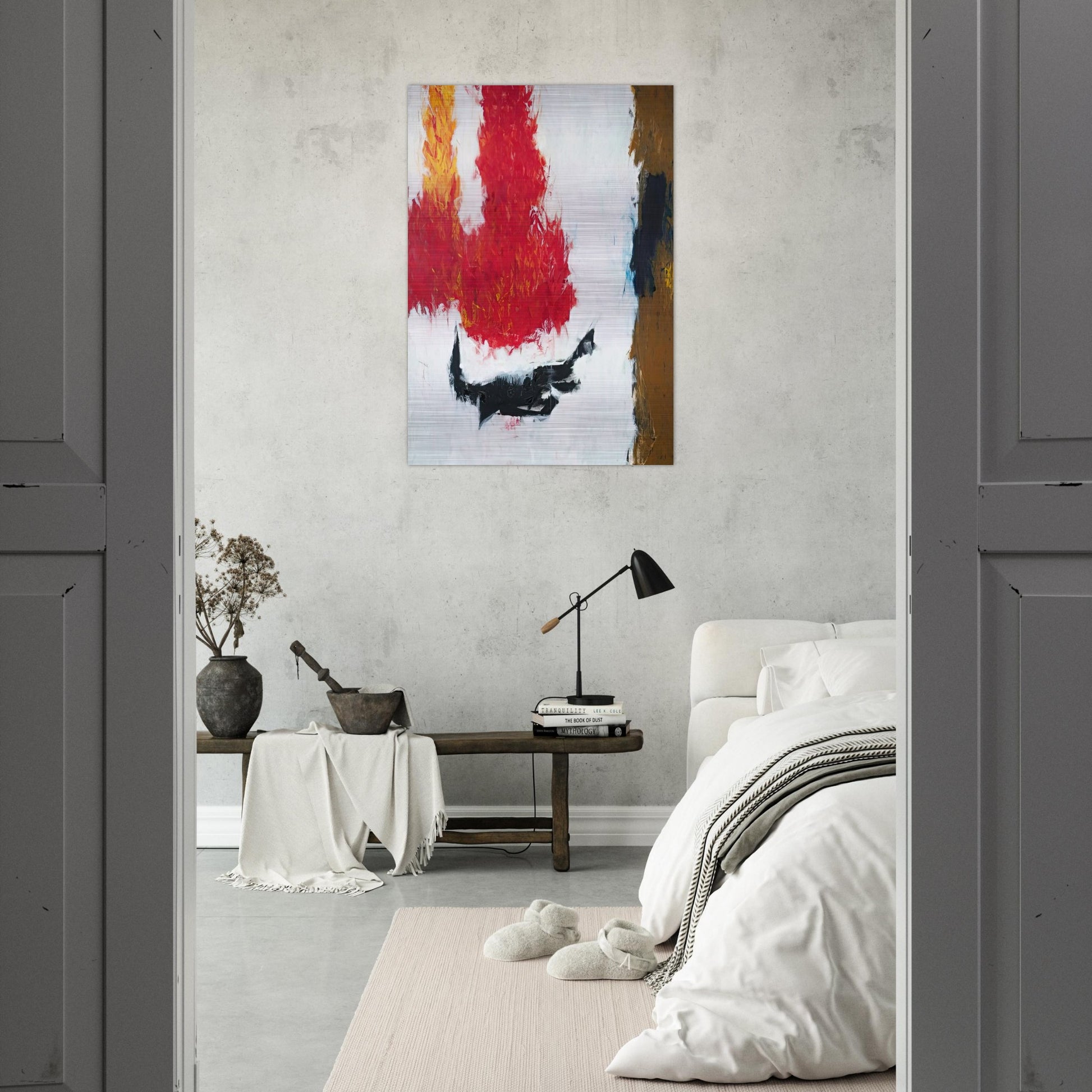 High Snow Low Sun - 1960 - Theodoros Stamos Brushed Aluminum Print - 70x100 cm / 28x40 inches | Theodoros Stamos Aluminum Print | Theodoros Stamos Prints