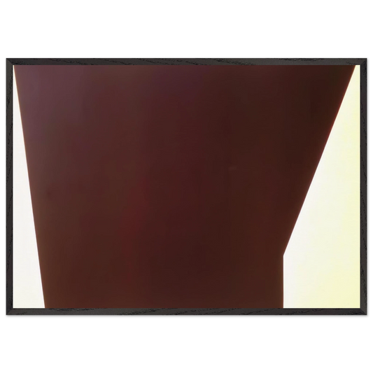 End Gable - 1972 - Leon Polk Smith 70x100 cm / 28x40 inches Framed Art Print – Black Wooden Frame