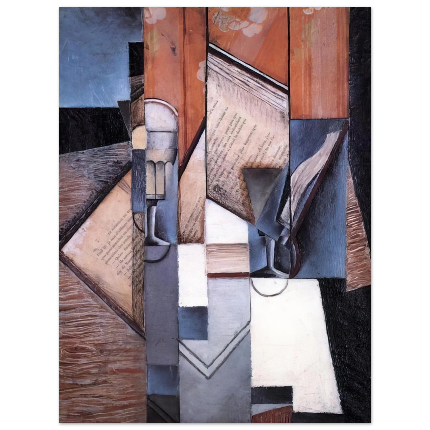 Juan Gris - THE BOOK 1913  75x100 cm / 30x40inches Fine Art Poster