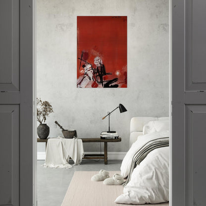COMPOSITION ROUGE - Chu teh Chun Brushed Aluminum Print - 70x100 cm / 28x40 inches | Chu teh Chun Aluminum Print | Chu teh Chun Prints