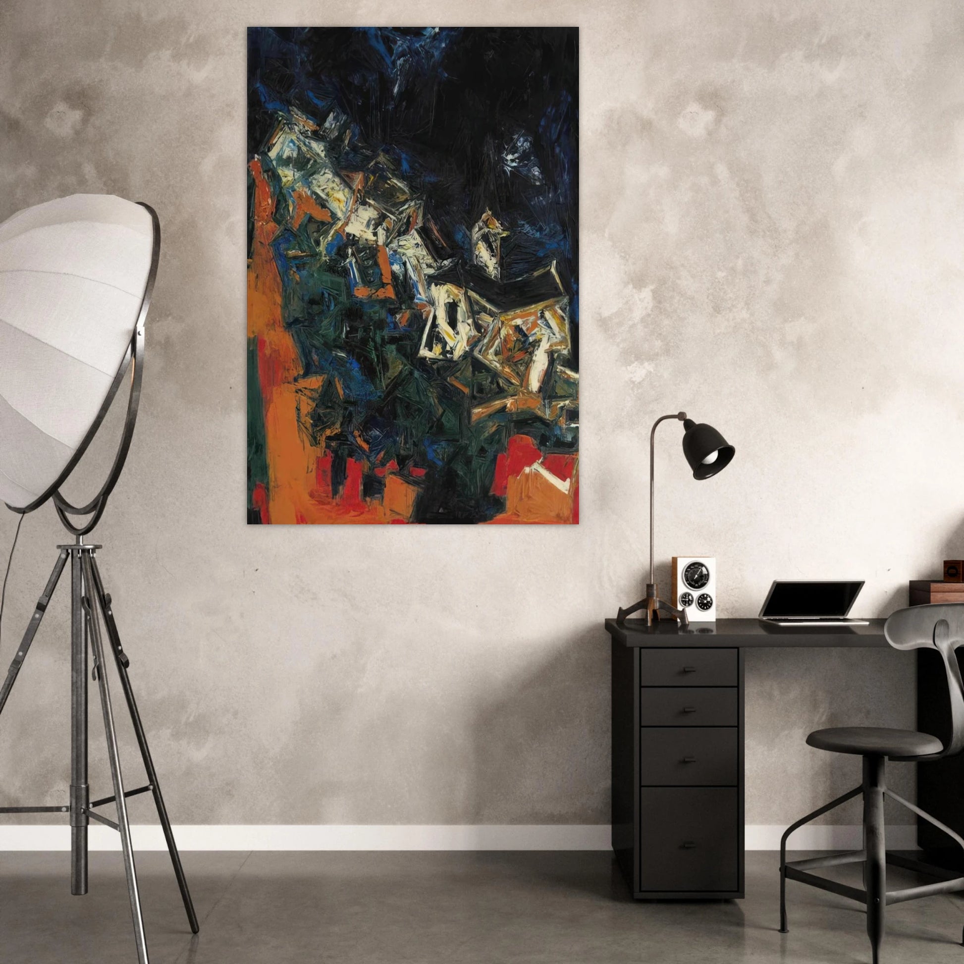 Clocher du Village - 1958 - S. H. Raza Art Prints - 100x150 cm / 40x60″ inches | S. H. Raza Poster | S. H. Raza Prints