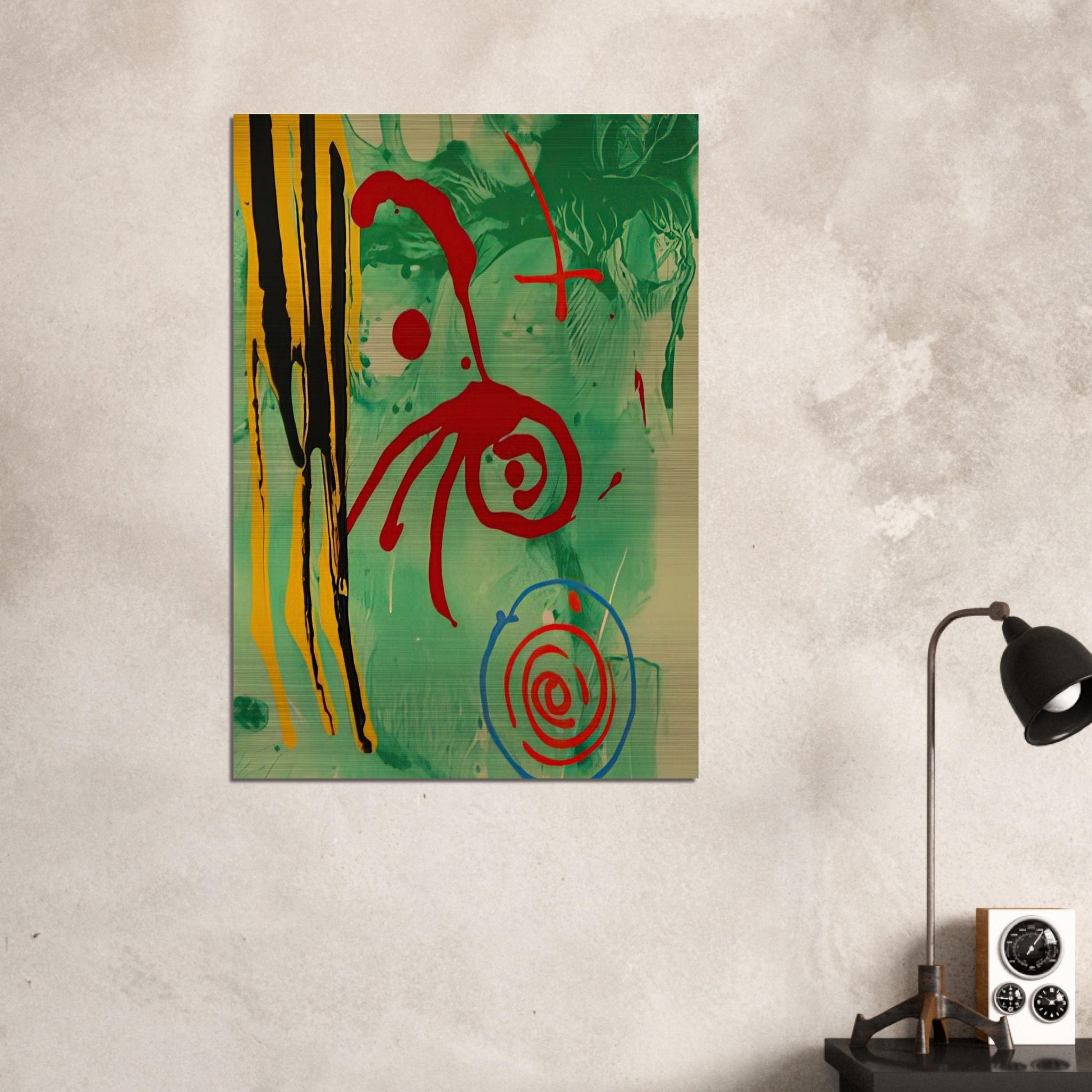 The Gnome - 2005 - John Hoyland Brushed Aluminum Print - 70x100 cm / 28x40 inches | John Hoyland Aluminum Print | John Hoyland Prints