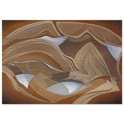 Nature Rhythms - 1950 - Lawren Harris Brushed Aluminum Print - 70x100 cm / 28x40 inches | Lawren Harris Aluminum Print | Lawren Harris Prints