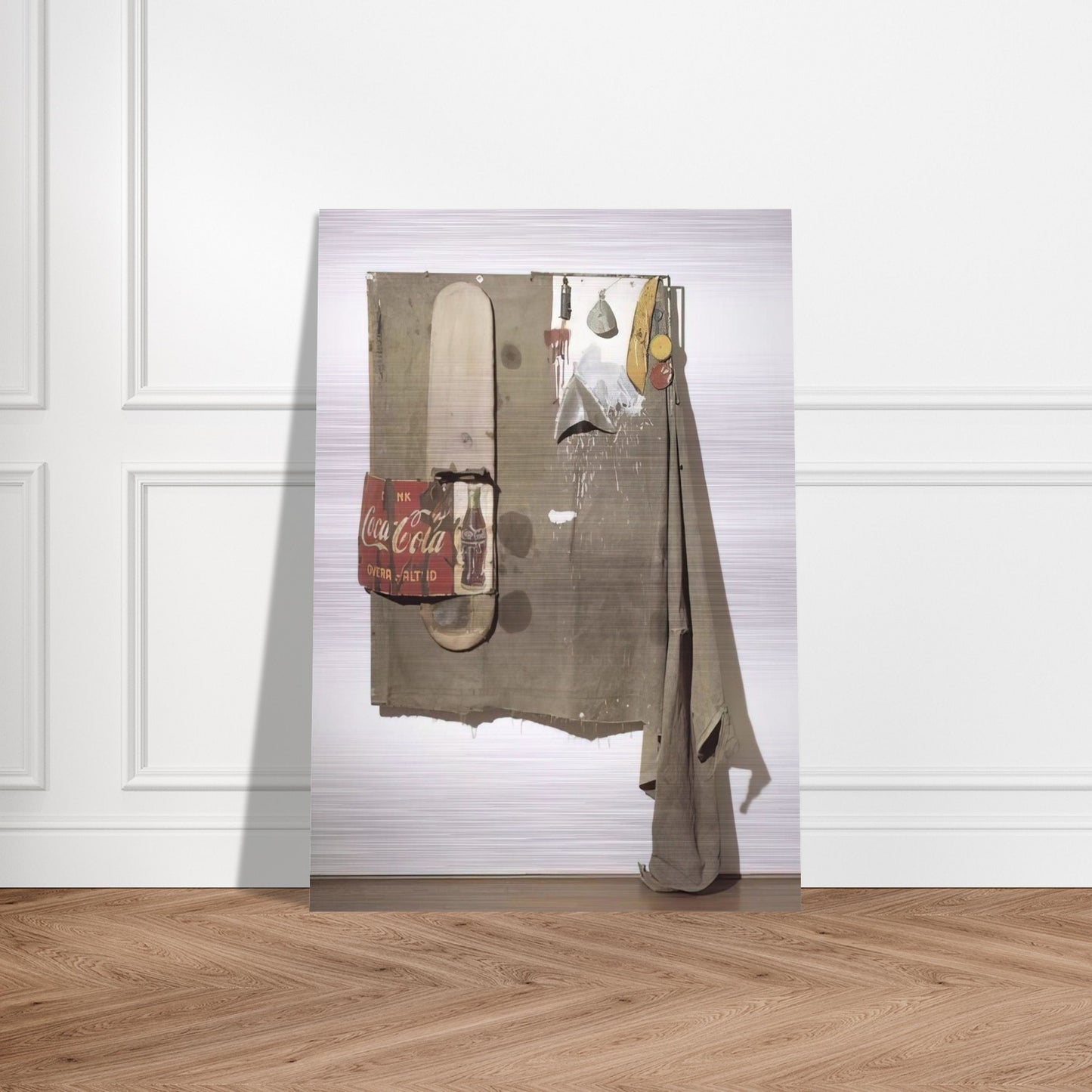 DYLABY 1962 - Robert Rauschenberg Brushed Aluminum Print - 70x100 cm / 28x40 inches | Robert Rauschenberg Aluminum Print | Robert Rauschenberg Prints