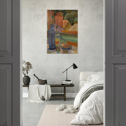 WINDOW STILL LIFE 1915 - Vanessa Bell Brushed Aluminum Print - 70x100 cm / 28x40 inches | Vanessa Bell Aluminum Print | Vanessa Bell Prints