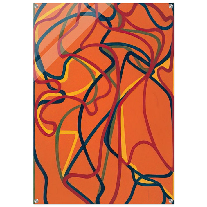 6 Red Rock 1 - 2002 - Brice Marden Acrylic Print - 70x100 cm / 28x40″ inches | Brice Marden Wall Art | Brice Marden Prints