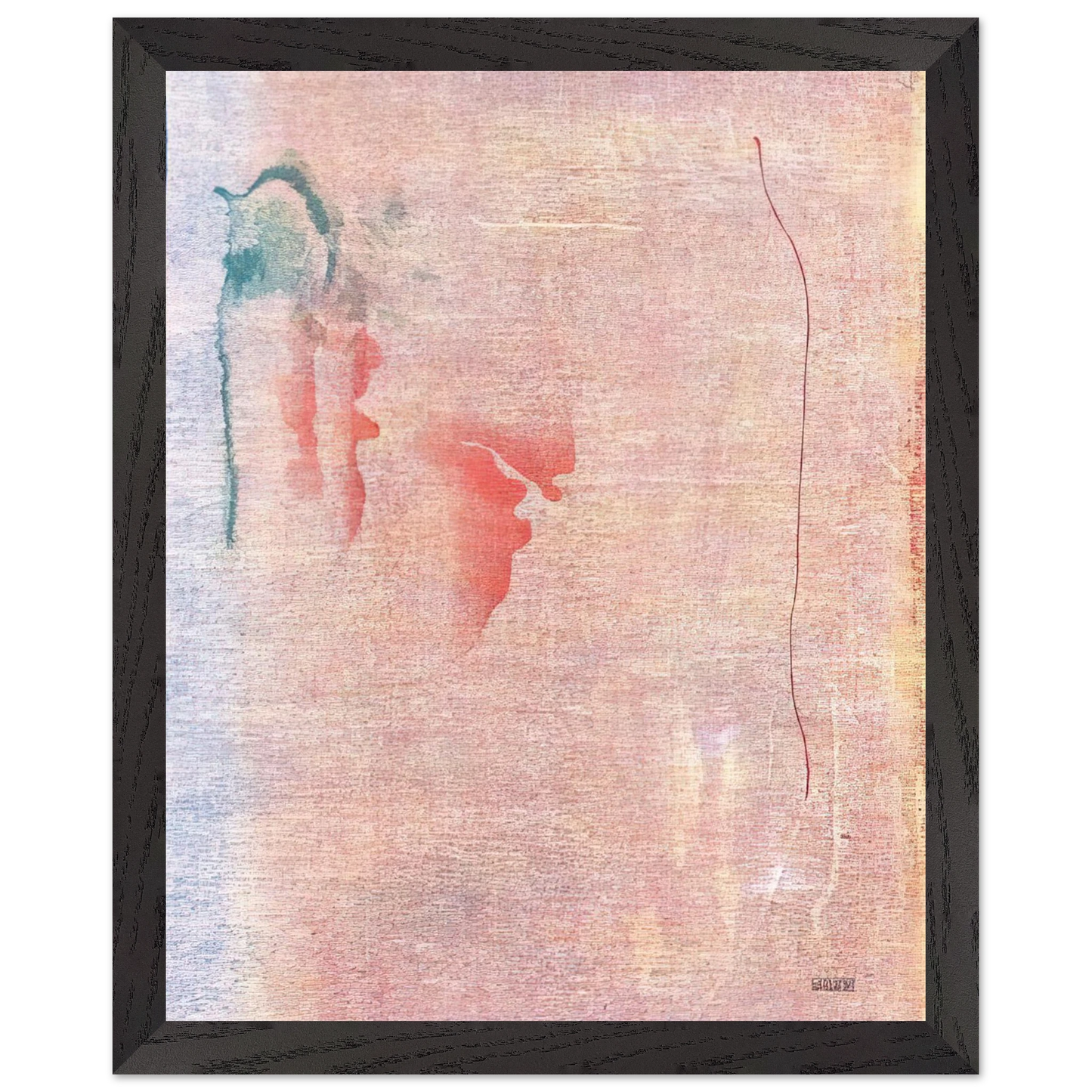 Helen Frankenthaler - Cedar Hill - 1983 Wall art - 50x70 cm / 20x28 inches - Premium Wooden Framed Poster With Fine Art Paper-canvas - White frame
