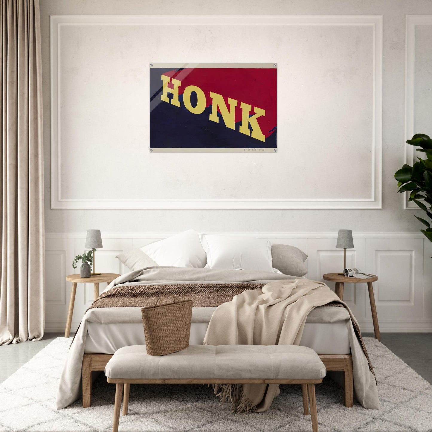 HONK 1962 - Edward Ruscha Acrylic Print - 70x100 cm / 28x40″ inches