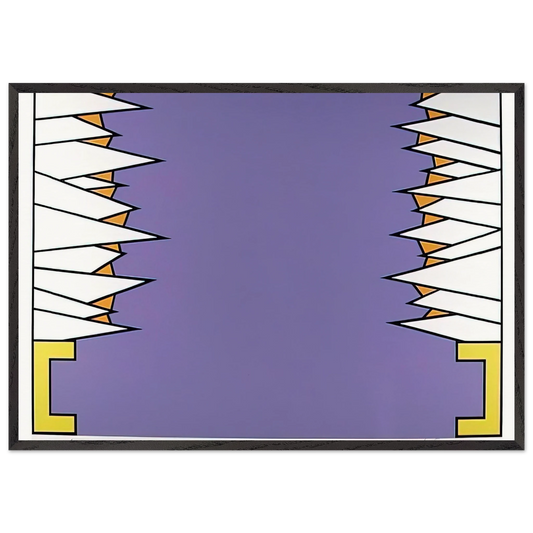 Over the Rainbow - 1978 - Nicholas Krushenick 70x100 cm / 28x40 inches Framed Art Print – Black Wooden Frame
