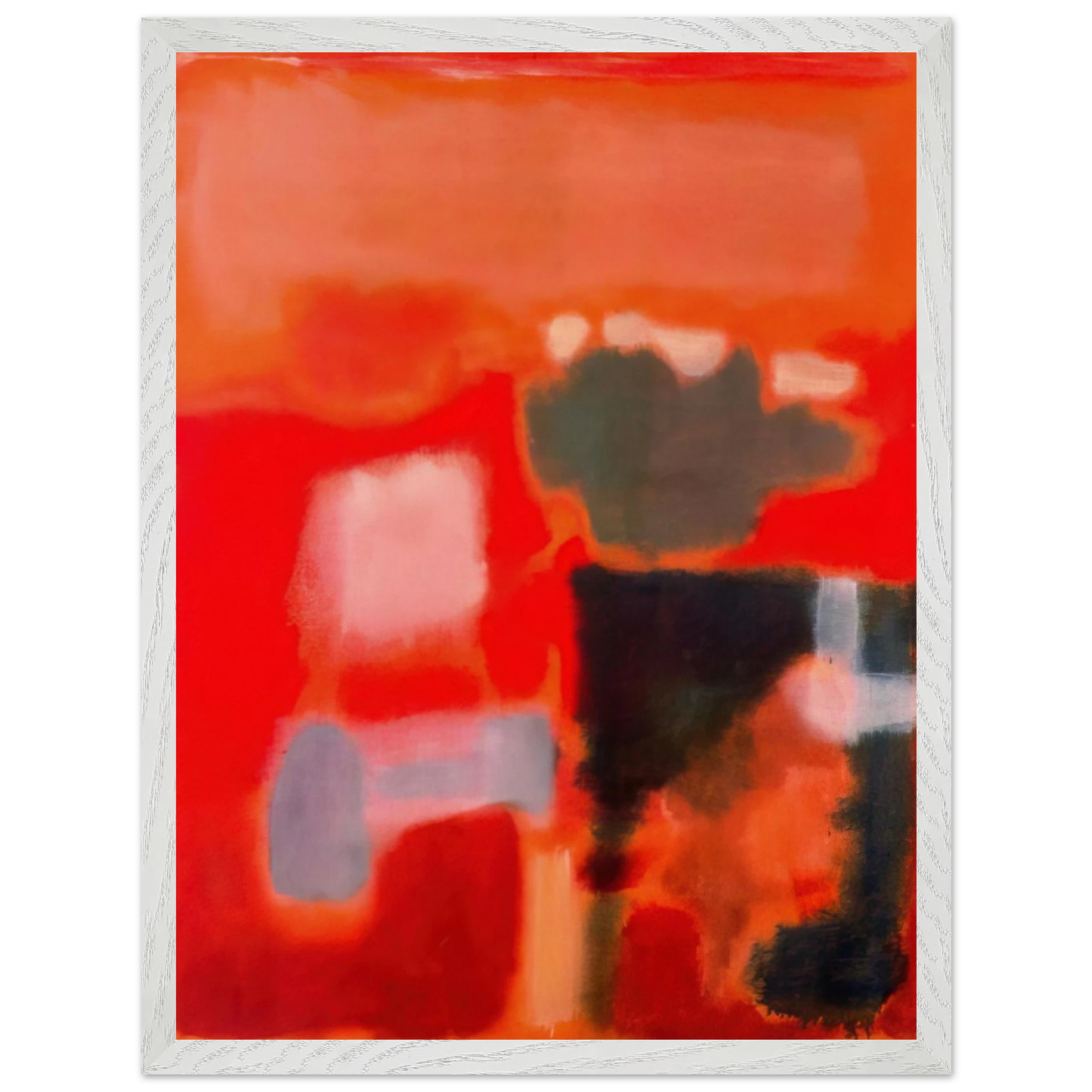 Mark Rothko - No.1 - 1949 Wall Art - 30x40 cm / 12x16 inches - Premium Wooden Framed Poster With Fine Art Paper-canvas - Wood frame