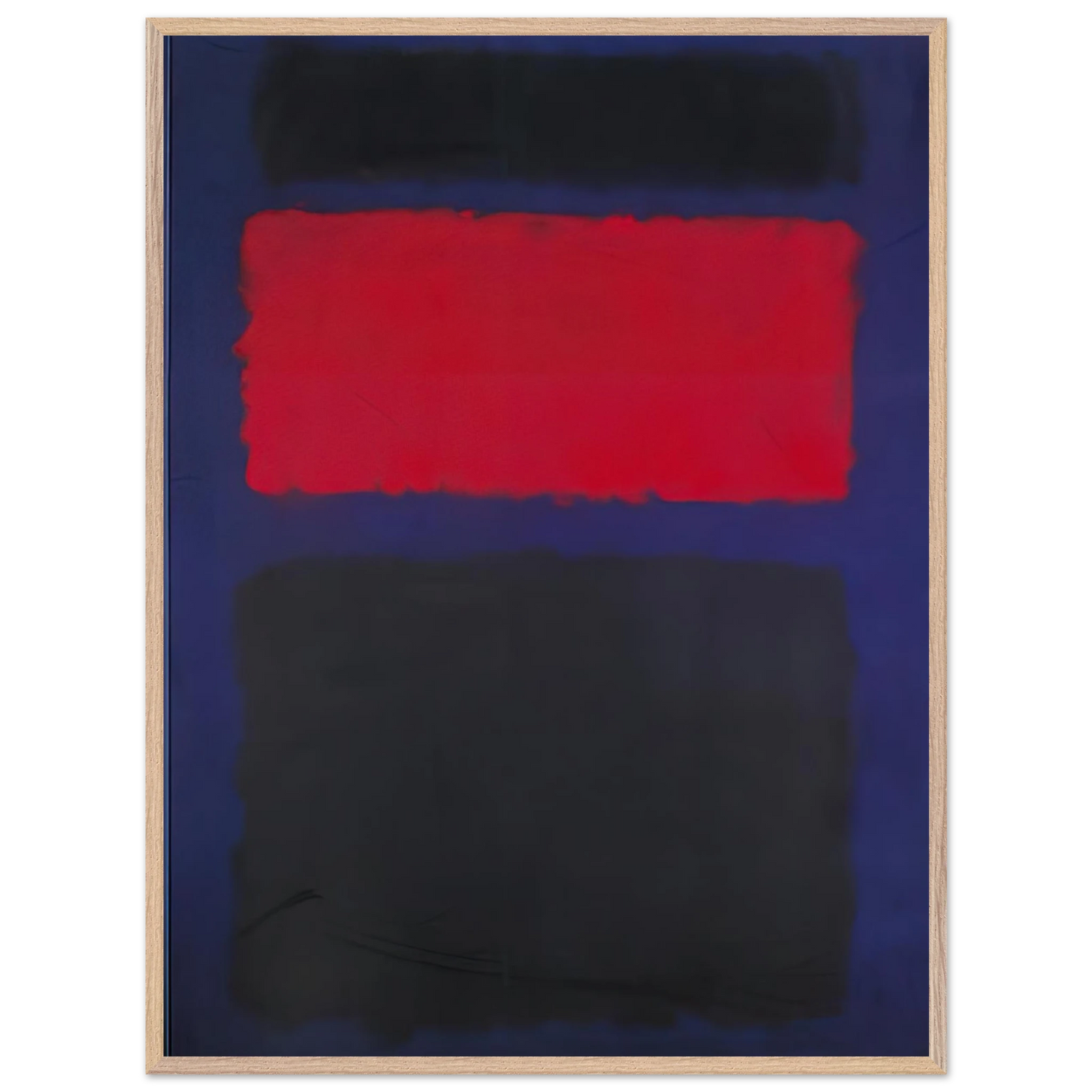 Mark Rothko - Cubierta - 1960 Wall Art - 60x80 cm / 24x32 inches - Premium Wooden Framed Poster With Fine Art Paper-canvas - White frame