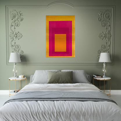 HOMAGE TO THE SQUARE LA TEHUANA 1951 - Josef Albers Brushed Aluminum Print - 70x100 cm / 28x40 inches | Josef Albers Aluminum Print | Josef Albers Prints