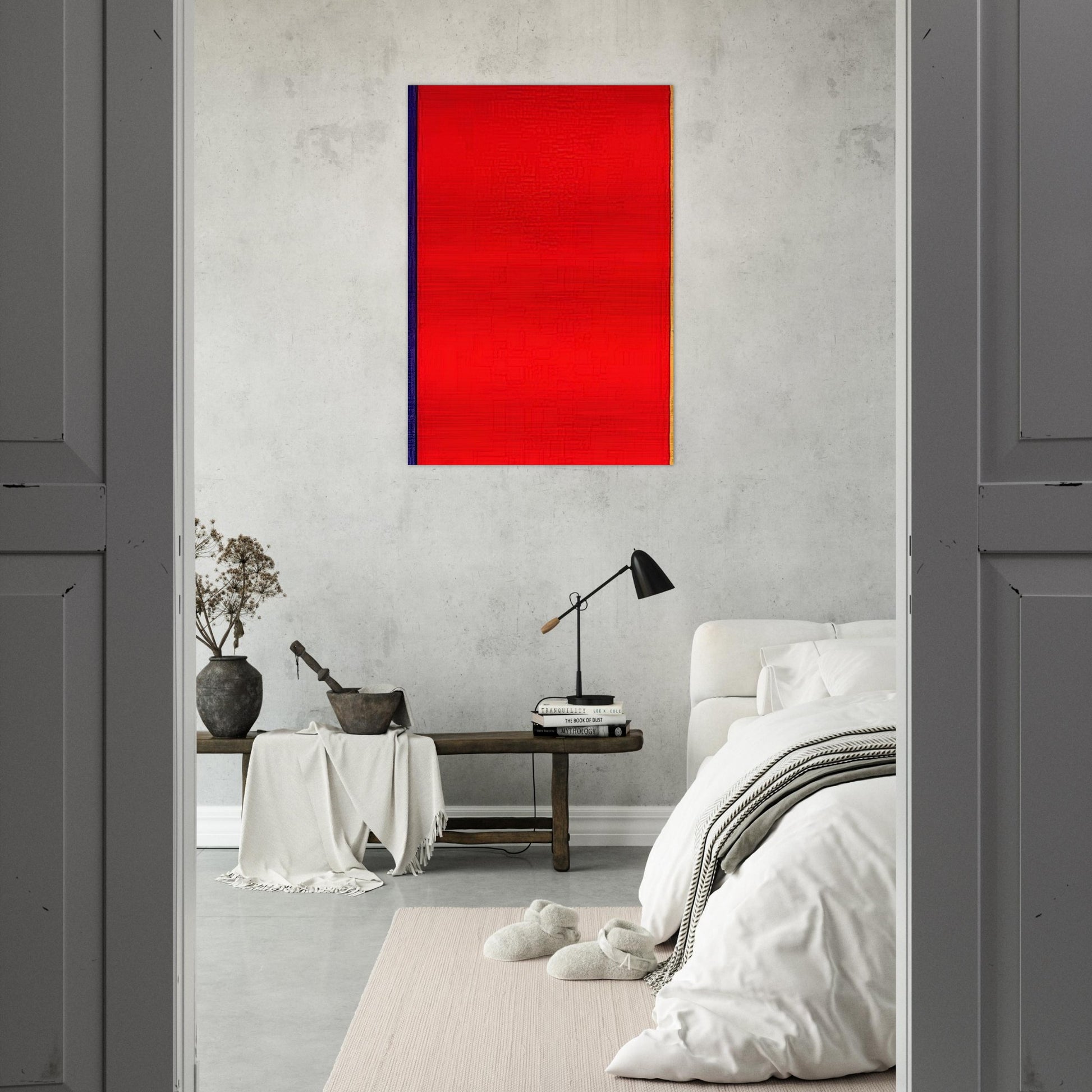 Who's Afraid of Red, Yellow, and Blue I - Barnett Newman Brushed Aluminum Print - 70x100 cm / 28x40 inches | Barnett Newman Aluminum Print | Barnett Newman Prints
