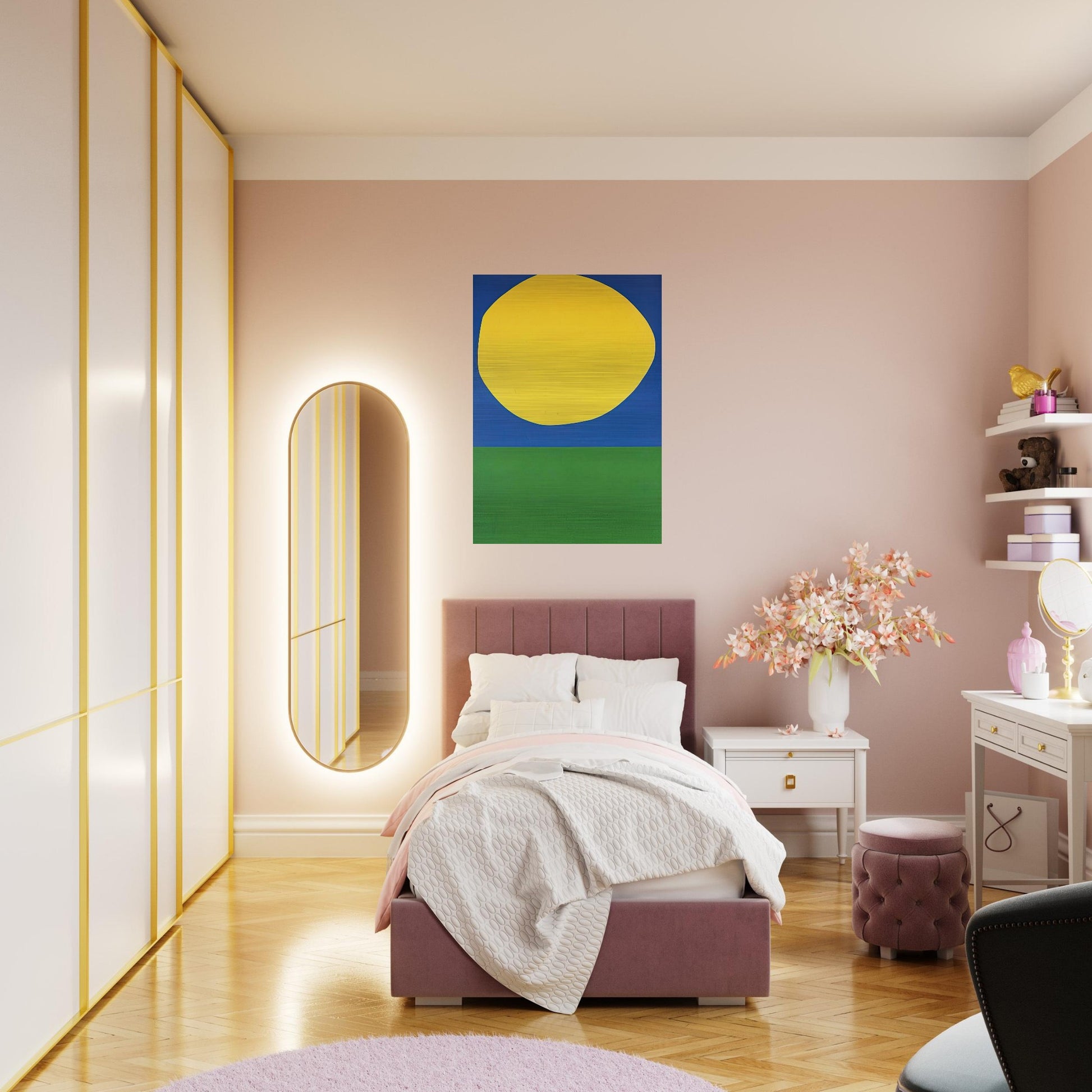 High Yellow - Ellsworth Kelly Brushed Aluminum Print - 70x100 cm / 28x40 inches | Ellsworth Kelly Aluminum Print | Ellsworth Kelly Prints