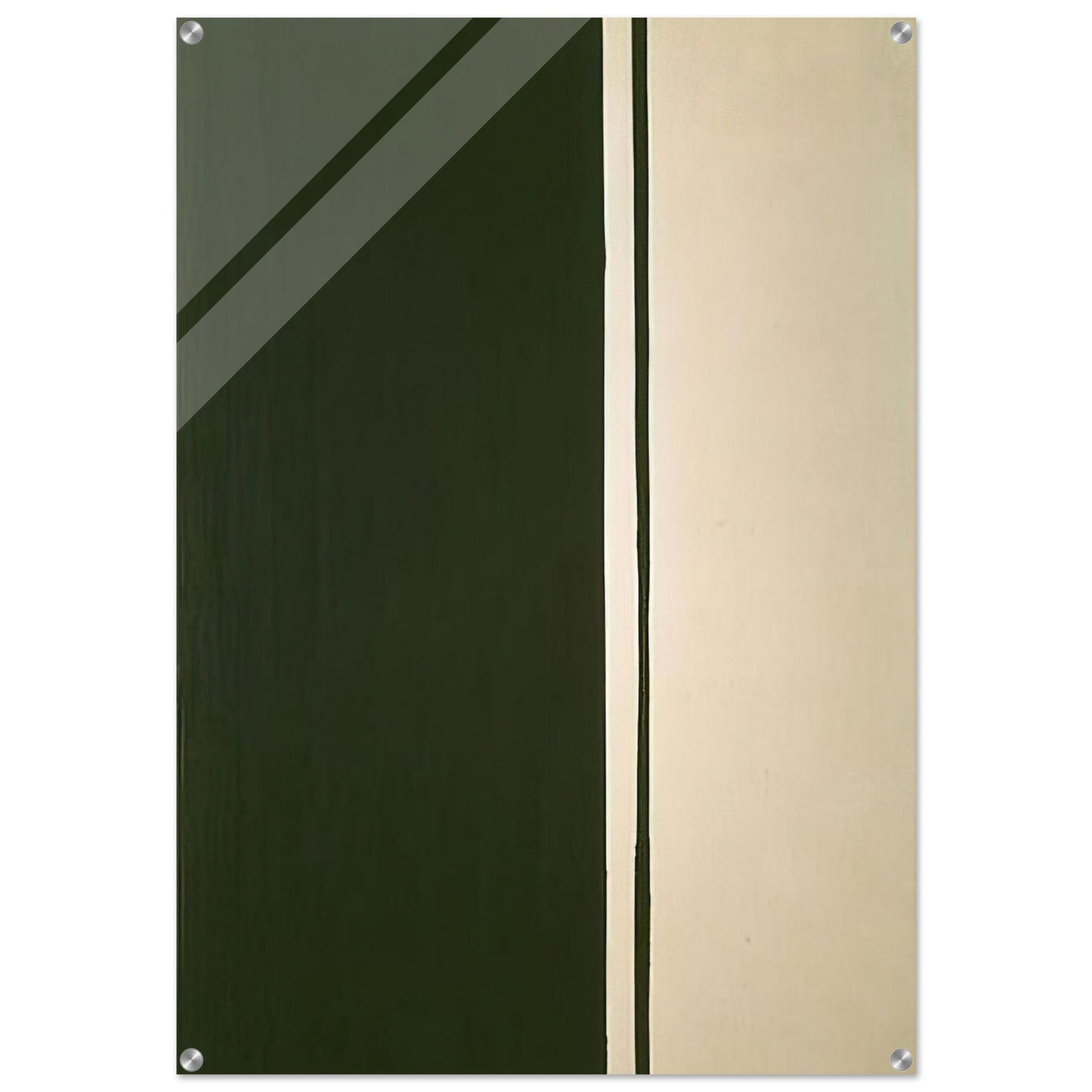 Black Fire I - Barnett Newman Acrylic Print - 70x100 cm / 28x40″ inches