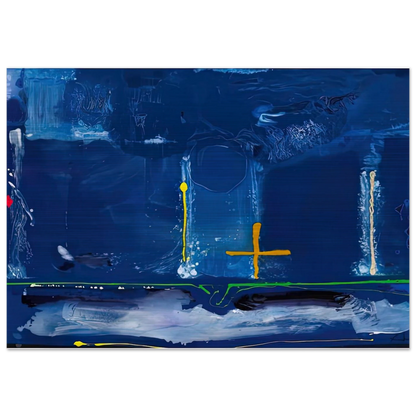 Sister Sky, 1991- - Helen Frankenthaler Brushed Aluminum Print - 70x100 cm / 28x40 inches | Helen Frankenthaler Aluminum Print | Helen Frankenthaler Prints