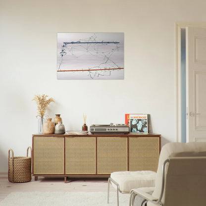 Drawing without Paper 8425 and 8426 - 1984 - Gego Brushed Aluminum Print - 70x100 cm / 28x40 inches | Gego Aluminum Print | Gego Prints