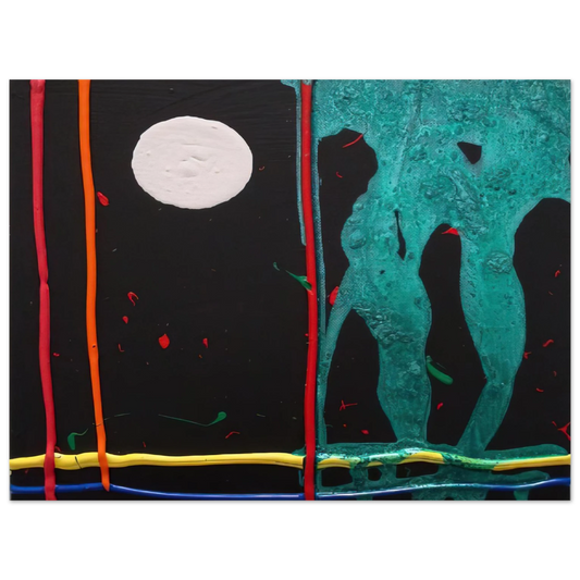 John Hoyland - Watching 20-1-07 - 2007  75x100 cm / 30x40inches Fine Art Poster