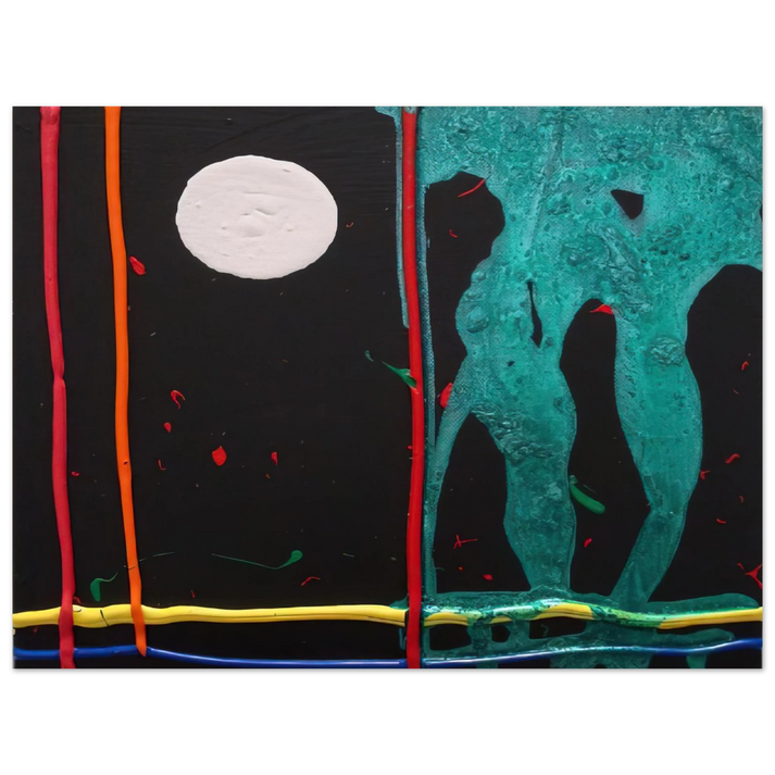 John Hoyland - Watching 20-1-07 - 2007  75x100 cm / 30x40inches Fine Art Poster