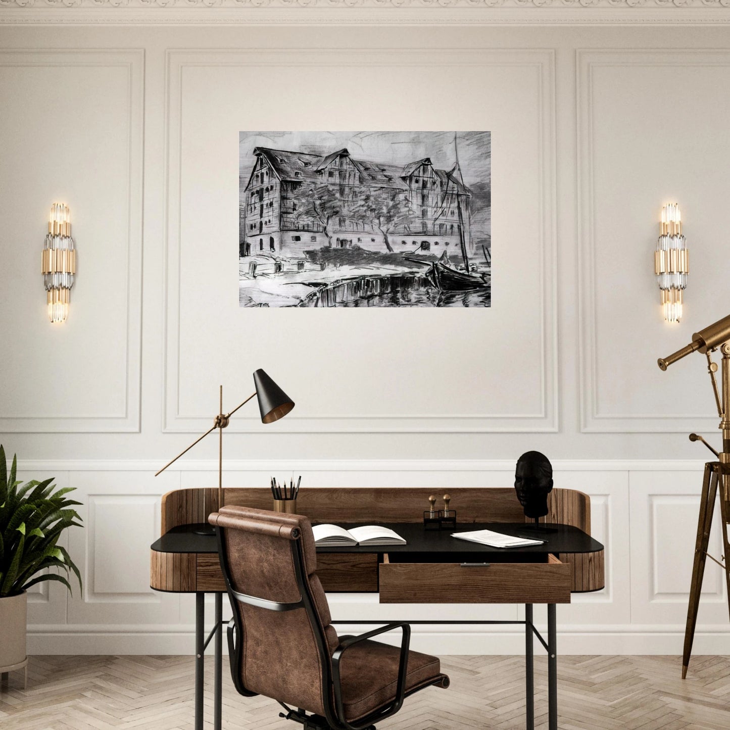 Untitled - 1926 - Konrad Zuse Brushed Aluminum Print - 70x100 cm / 28x40 inches | Konrad Zuse Aluminum Print | Konrad Zuse Prints