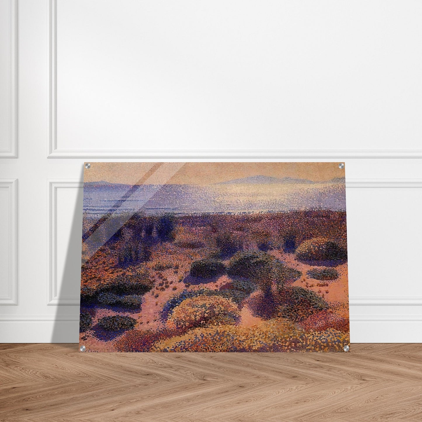 Plage de la Vignassa - Henri-Edmond Cross Acrylic Print - 70x100 cm / 28x40″ inches | Henri-Edmond Cross Wall Art | Henri-Edmond Cross Prints