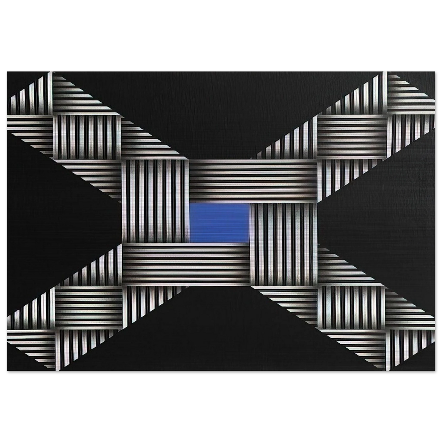 O.V.N.I. - 1967 - Omar Rayo Brushed Aluminum Print - 70x100 cm / 28x40 inches | Omar Rayo Aluminum Print | Omar Rayo Prints