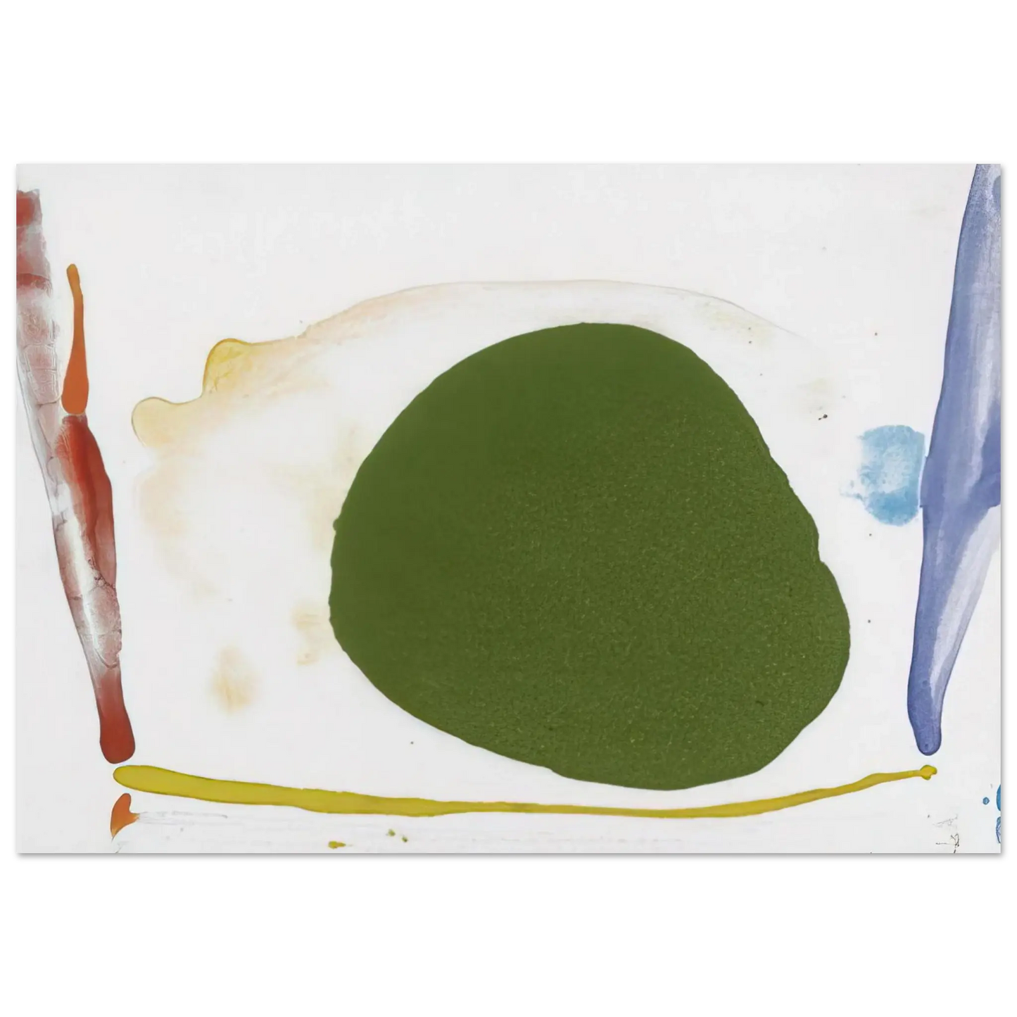 Helen Frankenthaler - Thanksgiving Day - 1973 Wall art - 30x30 cm / 12x12 Inches - Fine Art Poster - -