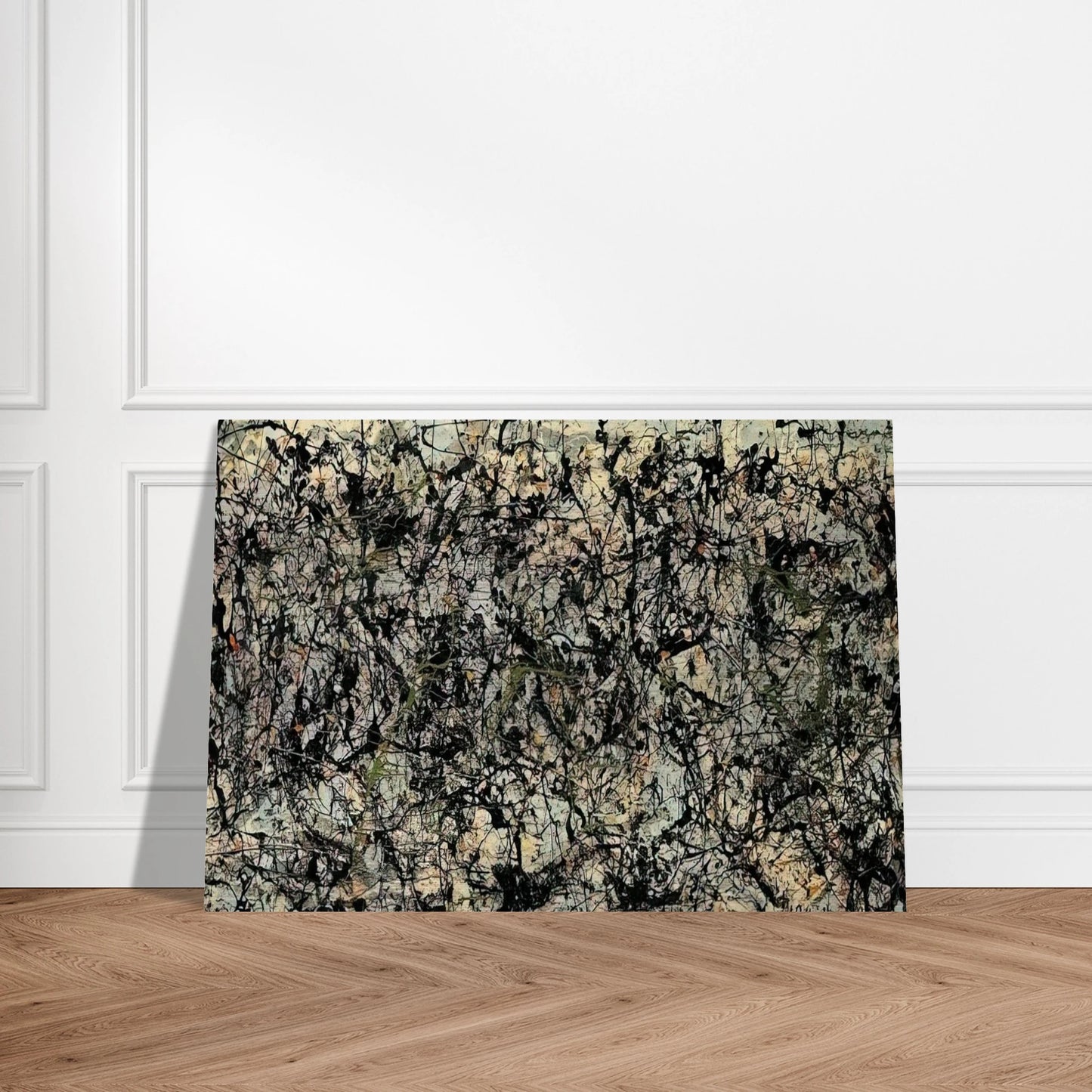 LUCIFER 1947 - Jackson Pollock Brushed Aluminum Print - 70x100 cm / 28x40 inches | Jackson Pollock Aluminum Print | Jackson Pollock Prints