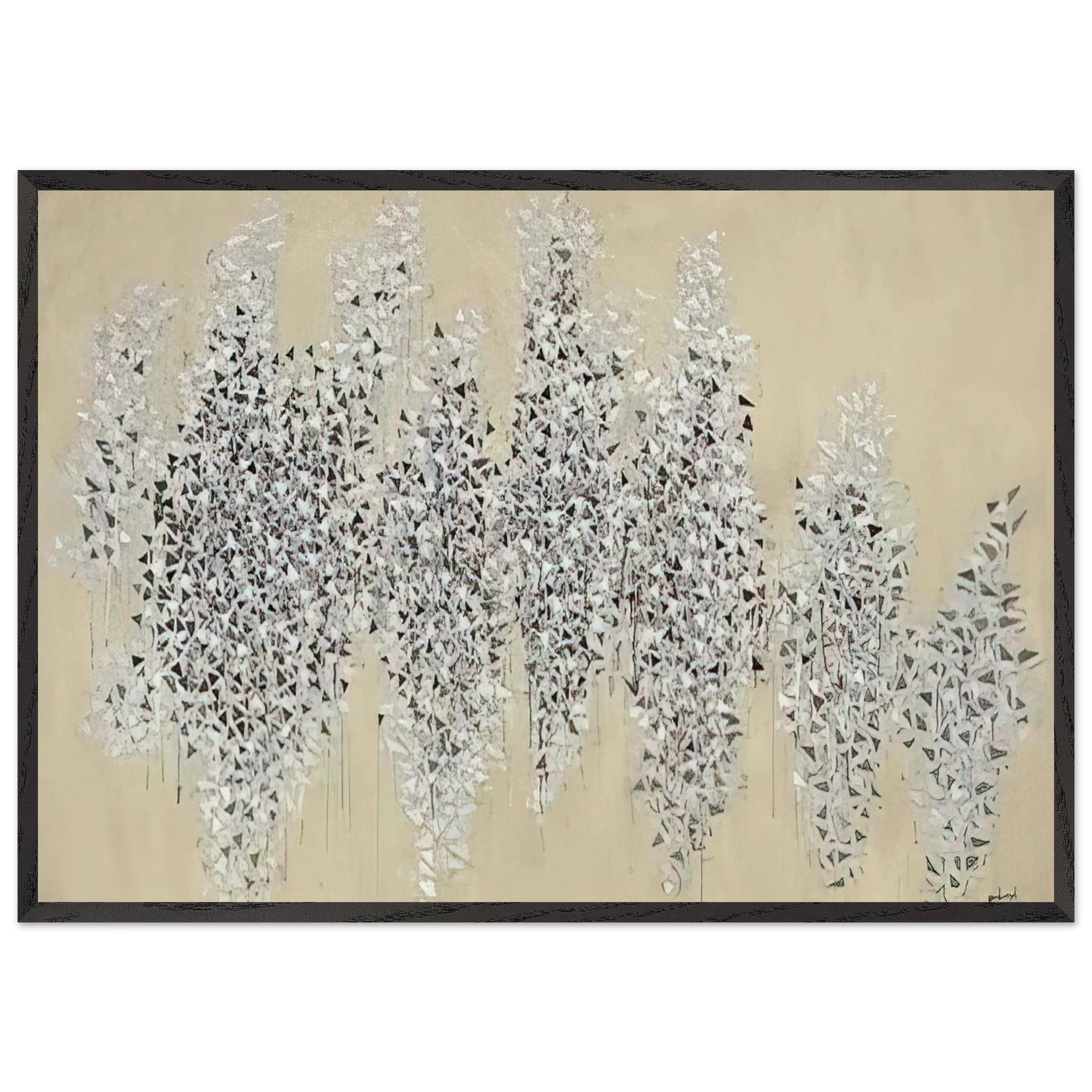 Growth and Development - 1984 - Robert Goodnough 70x100 cm / 28x40 inches Framed Art Print – Black Wooden Frame
