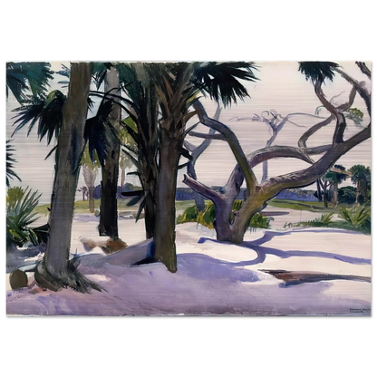 Folly Beach, Charleston, South Carolina - Edward Hopper Brushed Aluminum Print - 70x100 cm / 28x40 inches | Edward Hopper Aluminum Print | Edward Hopper Prints