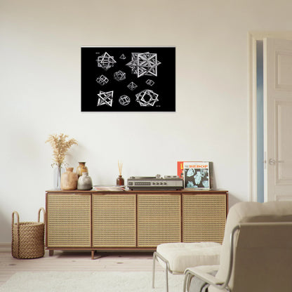 STUDY FOR STARS - MC Escher Brushed Aluminum Print - 70x100 cm / 28x40 inches | MC Escher Aluminum Print | MC Escher Prints