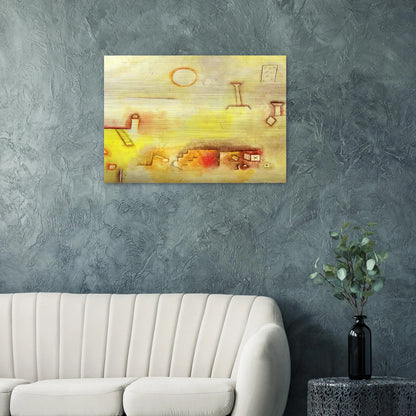 RECONSTRUCTING 1926 - Paul Klee Brushed Aluminum Print - 70x100 cm / 28x40 inches | Paul Klee Aluminum Print | Paul Klee Prints