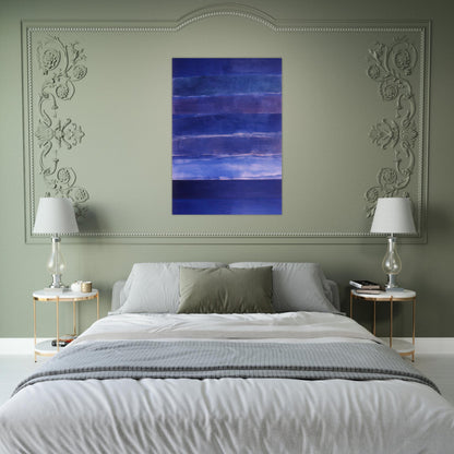 Ocean Love - 1981 - Ronnie Landfield Brushed Aluminum Print - 70x100 cm / 28x40 inches | Ronnie Landfield Aluminum Print | Ronnie Landfield Prints