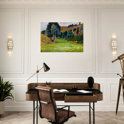 Valley in Pontgibaud - Armand Guillaumin Brushed Aluminum Print - 70x100 cm / 28x40 inches | Armand Guillaumin Aluminum Print | Armand Guillaumin Prints