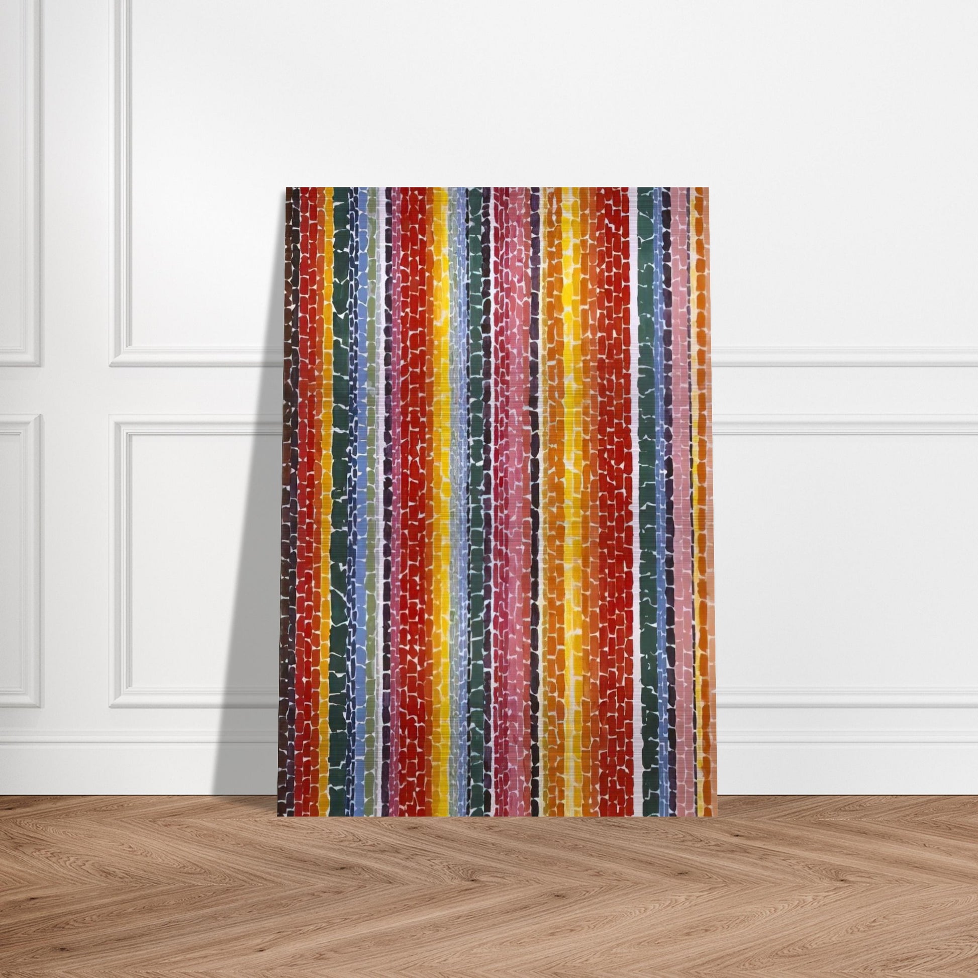 EARTH SERMON BEAUTY LOVE AND PEACE 1971 - Alma Woodsey Thomas Brushed Aluminum Print - 70x100 cm / 28x40 inches | Alma Woodsey Thomas Aluminum Print | Alma Woodsey Thomas Prints